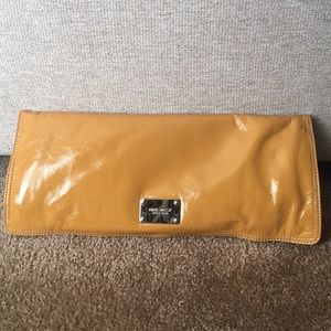 Mustard Nine West clutch